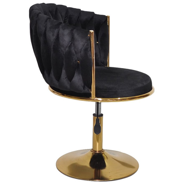 Стілець Onder Mebli MILA GD-Base Чорний UC-904 Оксамит-2