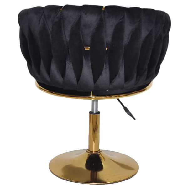 Стілець Onder Mebli MILA GD-Base Чорний UC-904 Оксамит-3