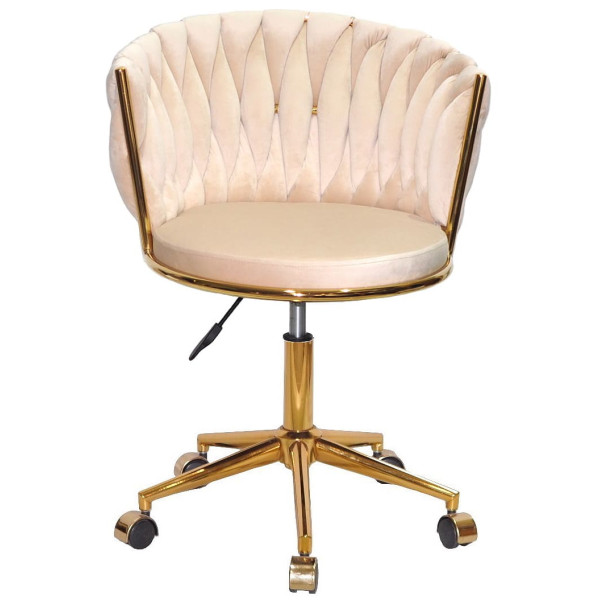 Стілець Onder Mebli MILA GD-Modern OFFICE Бежевий UC-902 Оксамит-1