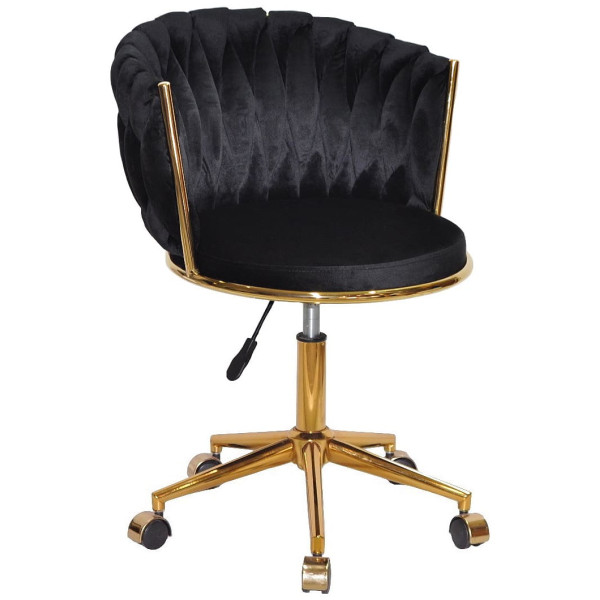 Стілець Onder Mebli MILA GD-Modern OFFICE Чорний UC-904 Оксамит-0