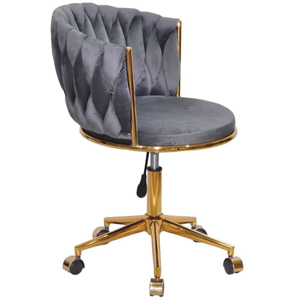 Стул Onder Mebli MILA GD-Modern OFFICE Серый UC-901 Бархат-1