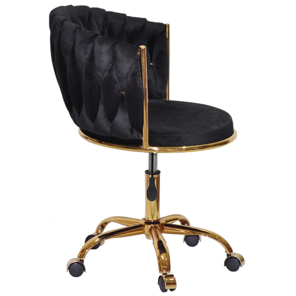 Стул Onder Mebli MILA GD-OFFICE Черный UC-904 Бархат-2