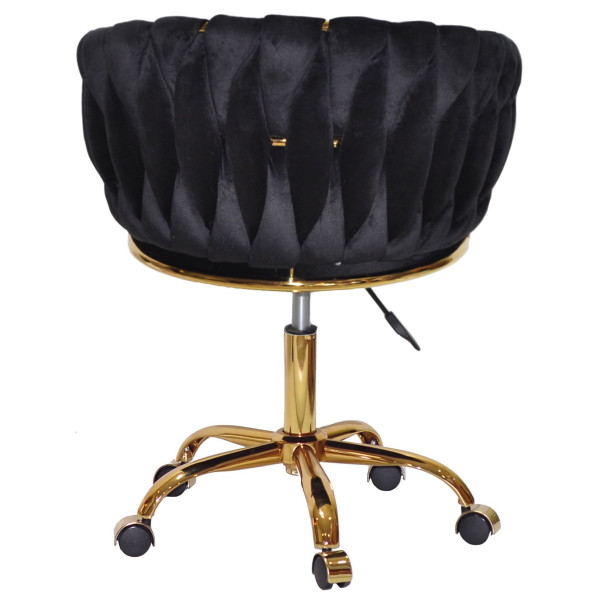 Стул Onder Mebli MILA GD-OFFICE Черный UC-904 Бархат-3