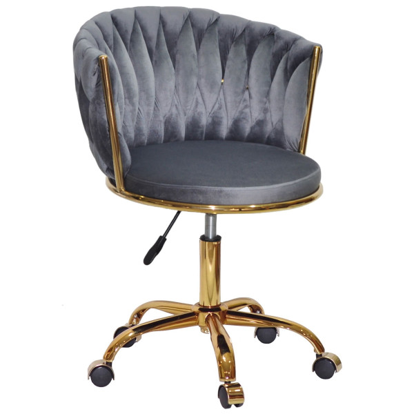 Стул Onder Mebli MILA GD-OFFICE Серый UC-901 Бархат-0