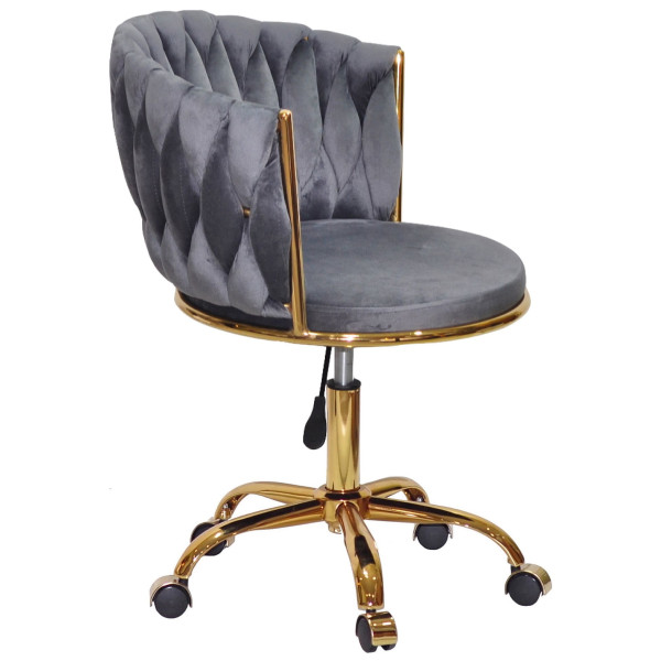 Стул Onder Mebli MILA GD-OFFICE Серый UC-901 Бархат-1