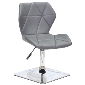 Стілець Onder Mebli Torino 4-CH-BASE Сірий 1001 Екошкіра