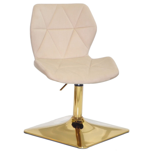 Стул Onder Mebli Torino 4-GD-BASE Бежевый B-1032 Бархат-0