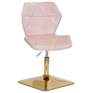 Стул Onder Mebli Torino 4-GD-BASE Розовый B-1021 Бархат