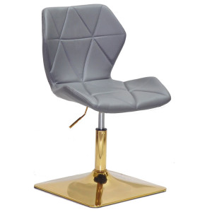 Стілець Onder Mebli Torino 4-GD-BASE Сірий 1001 Екошкіра