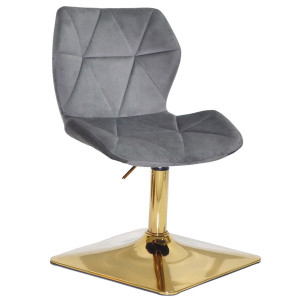 Стул Onder Mebli Torino 4-GD-BASE Серый B-1034 Бархат