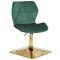 Стул Onder Mebli Torino 4-GD-BASE Зеленый B-1036 Бархат-0-thumb