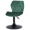 Стул Onder Mebli Torino BK-BASE Зеленый B-1036 Бархат-1-thumb