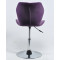 Стілець Onder Mebli Torino CH-BASE Пурпур B-1013 Оксамит-5-thumb
