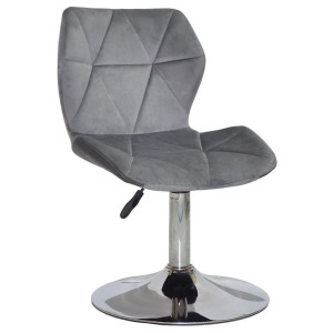 Стілець Onder Mebli Torino CH-BASE Сірий B-1034 Оксамит