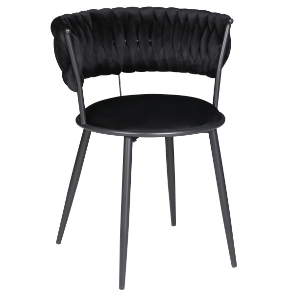Стул Onder Mebli Ava BK Черный UC-904 Бархат-0