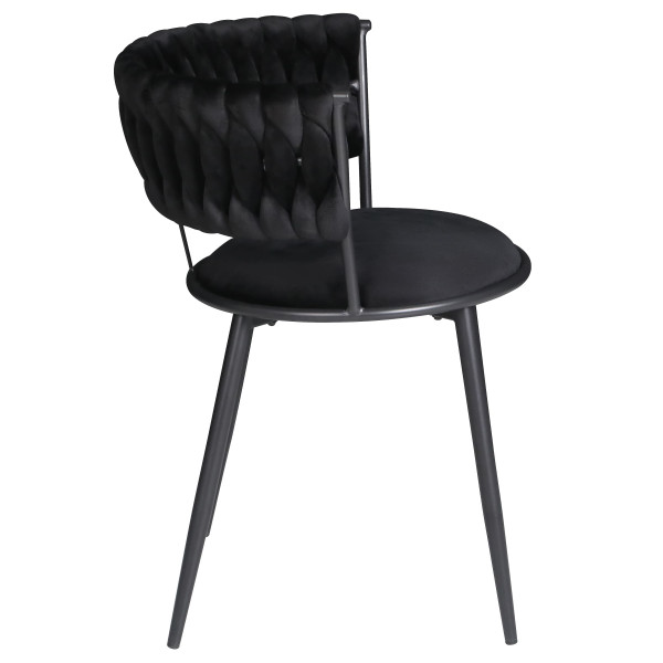 Стул Onder Mebli Ava BK Черный UC-904 Бархат-3
