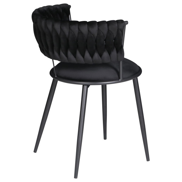Стул Onder Mebli Ava BK Черный UC-904 Бархат-5