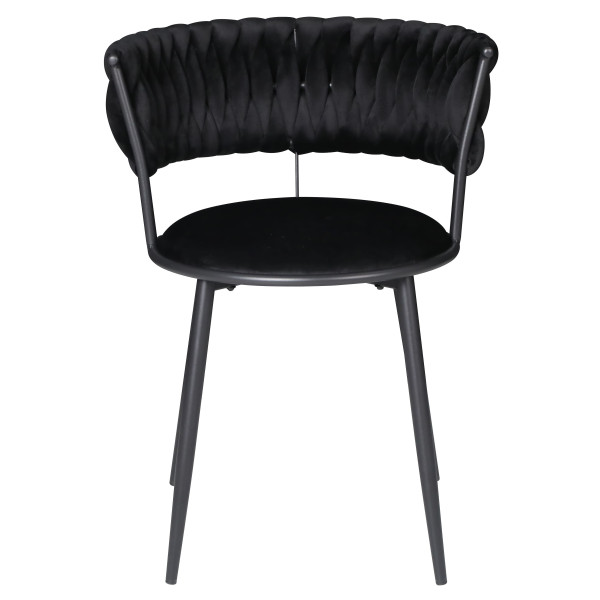 Стул Onder Mebli Ava BK Черный UC-904 Бархат-2