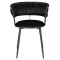 Стул Onder Mebli Ava BK Черный UC-904 Бархат-2-thumb