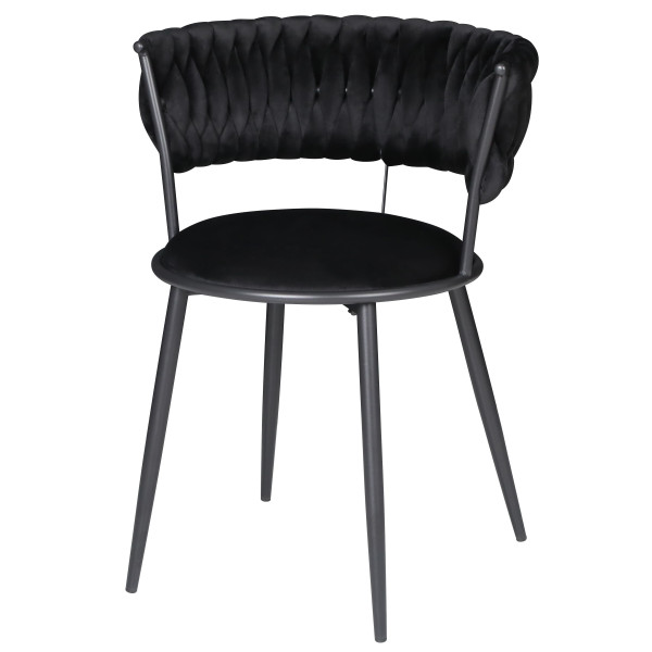 Стул Onder Mebli Ava BK Черный UC-904 Бархат-1