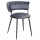 Стул Onder Mebli Ava BK Серый UC-901 Бархат