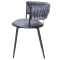 Стілець Onder Mebli Ava BK Сірий UC-901 Оксамит-4-thumb