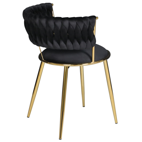 Стул Onder Mebli Ava GD Черный UC-904 Бархат-5