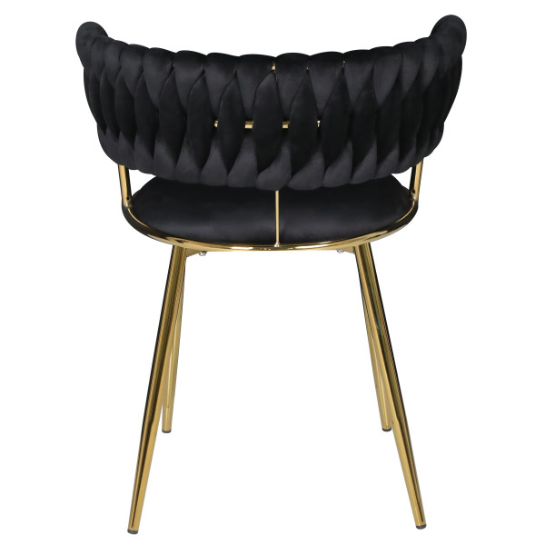 Стул Onder Mebli Ava GD Черный UC-904 Бархат-7
