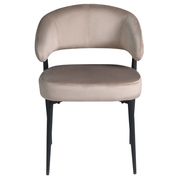 Стул обеденный Onder Mebli Dover BK Кофе UC-912 Бархат-2
