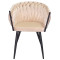 Стул Onder Mebli LOLA BK Бежевый UC-902 Бархат-1-thumb