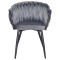 Стул Onder Mebli LOLA BK Серый UC-901 Бархат-1-thumb