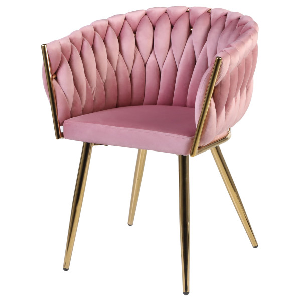 Стілець Onder Mebli LOLA GD Фрез UC-906 Оксамит-1