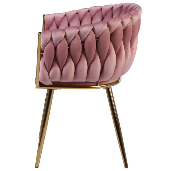 Стілець Onder Mebli LOLA GD Фрез UC-906 Оксамит-3