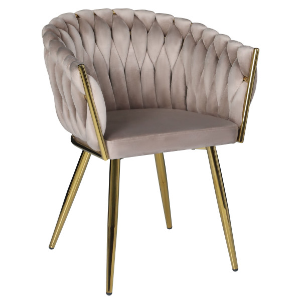 Стул Onder Mebli LOLA GD Кофе UC-912 Бархат-0