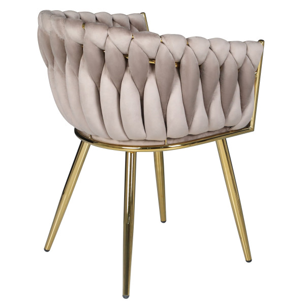 Стул Onder Mebli LOLA GD Кофе UC-912 Бархат-5