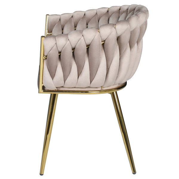 Стул Onder Mebli LOLA GD Кофе UC-912 Бархат-4