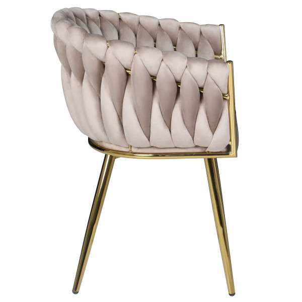 Стул Onder Mebli LOLA GD Кофе UC-912 Бархат-3