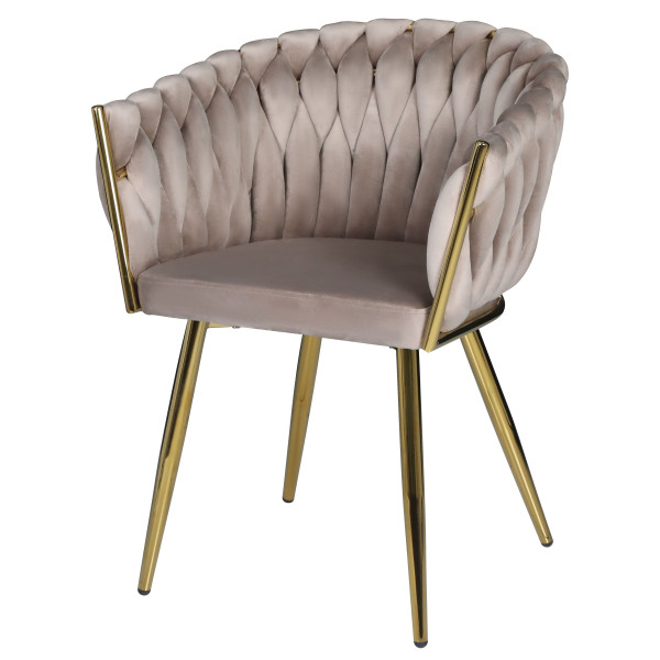 Стул Onder Mebli LOLA GD Кофе UC-912 Бархат-1