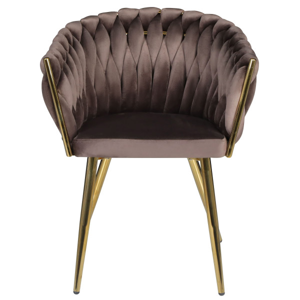Стул Onder Mebli LOLA GD Шоколад UC-908 Бархат-2