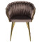 Стул Onder Mebli LOLA GD Шоколад UC-908 Бархат-2-thumb