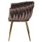 Стул Onder Mebli LOLA GD Шоколад UC-908 Бархат-4-thumb