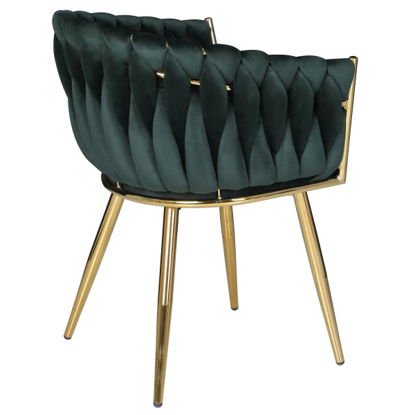 Стул Onder Mebli LOLA GD Зеленый UC-905 Бархат-5