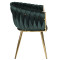 Стул Onder Mebli LOLA GD Зеленый UC-905 Бархат-3-thumb