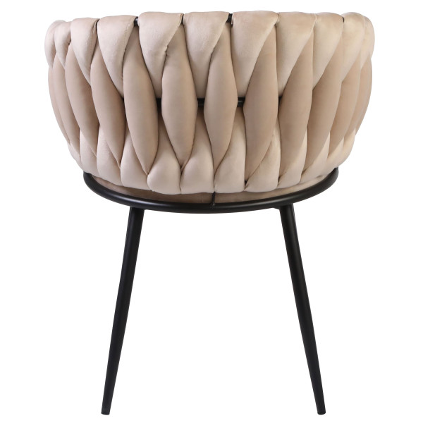 Стул Onder Mebli MILA BK Бежевый UC-902 Бархат-5