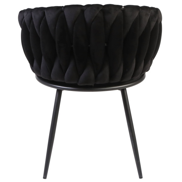 Стілець Onder Mebli MILA BK Чорний UC-904 Оксамит-5