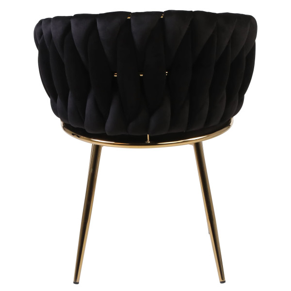 Стілець Onder Mebli MILA GD Чорний UC-904 Оксамит-5