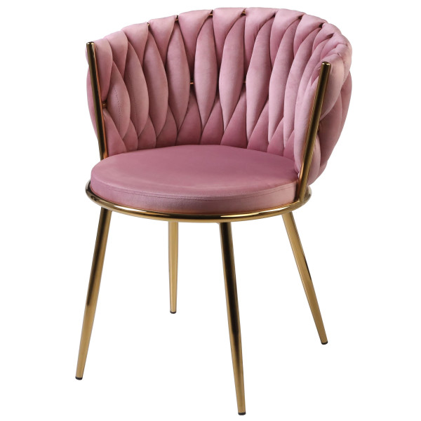 Стілець Onder Mebli MILA GD Фрез UC-906 Оксамит-1