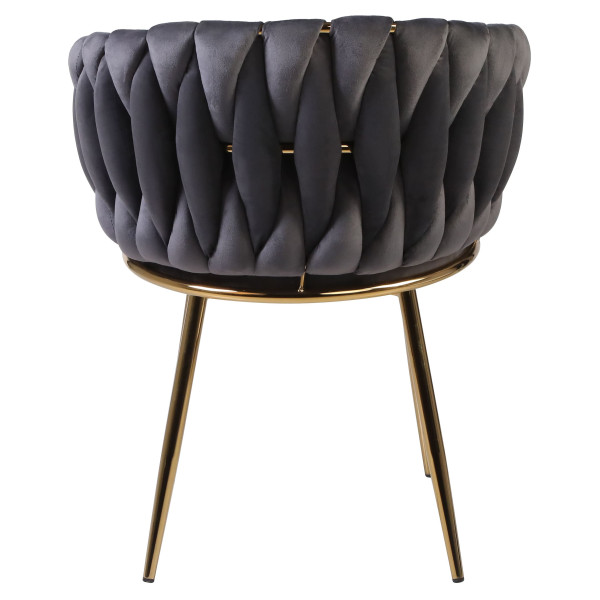 Стул Onder Mebli MILA GD Серый UC-901 Бархат-5