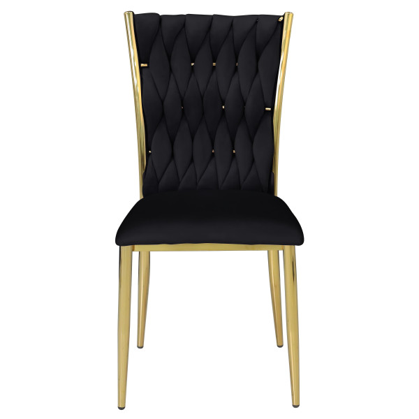 Стул Onder Mebli NUVO GD Черный UC-904 Бархат-2