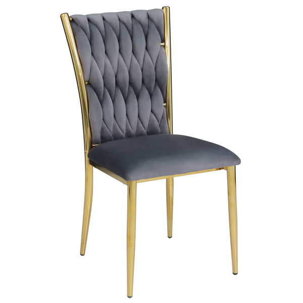 Стул Onder Mebli NUVO GD Серый UC-901 Бархат-0